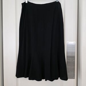 Classic Black Women's Flared Skirt